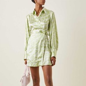 NWT Ganni Silk Mini Dress